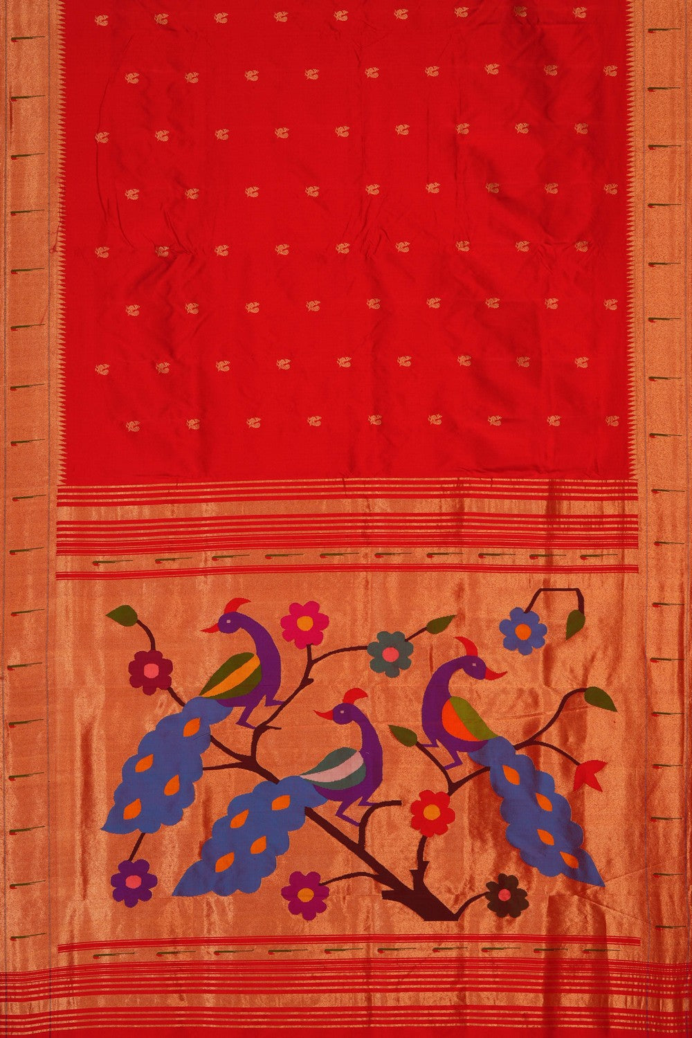 Image of Red Paithani Silk Saree