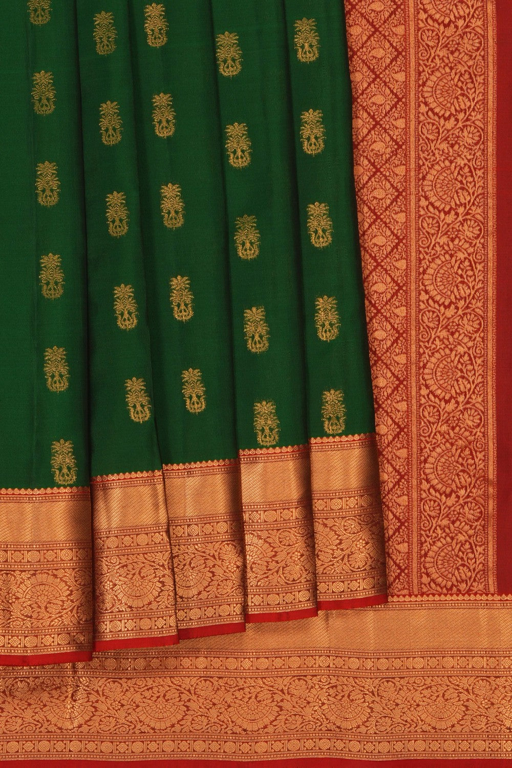 Image of Green South Silk Saree