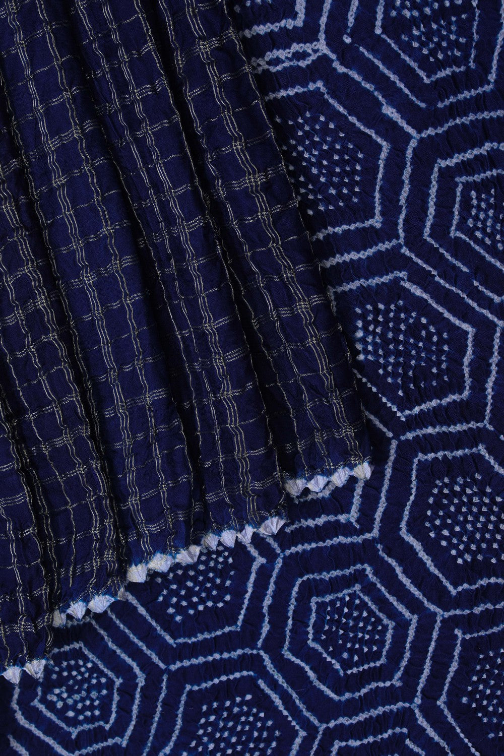 Image of A Purple Bandhani Saree