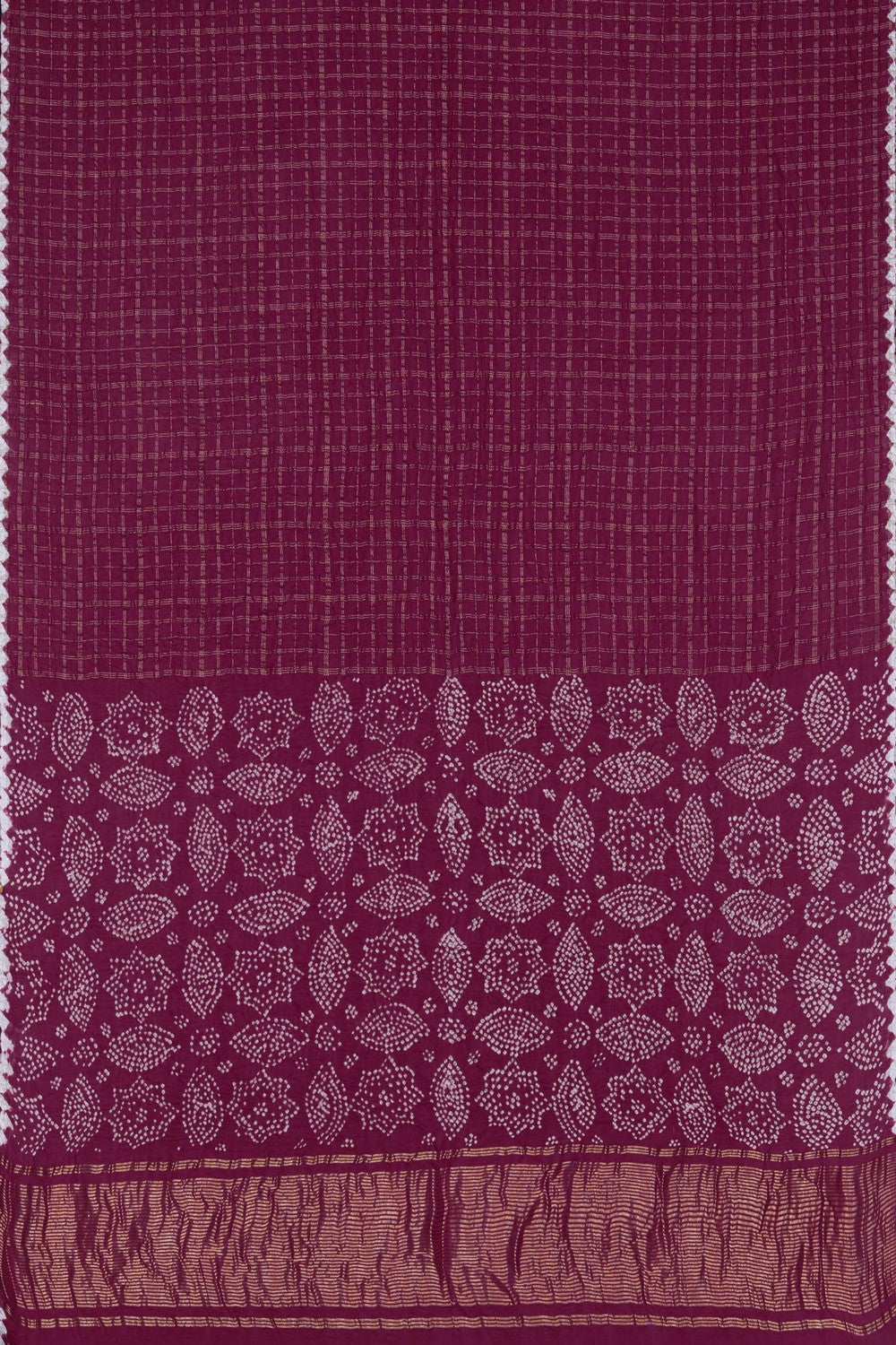 Image of A Red Bandhani Saree
