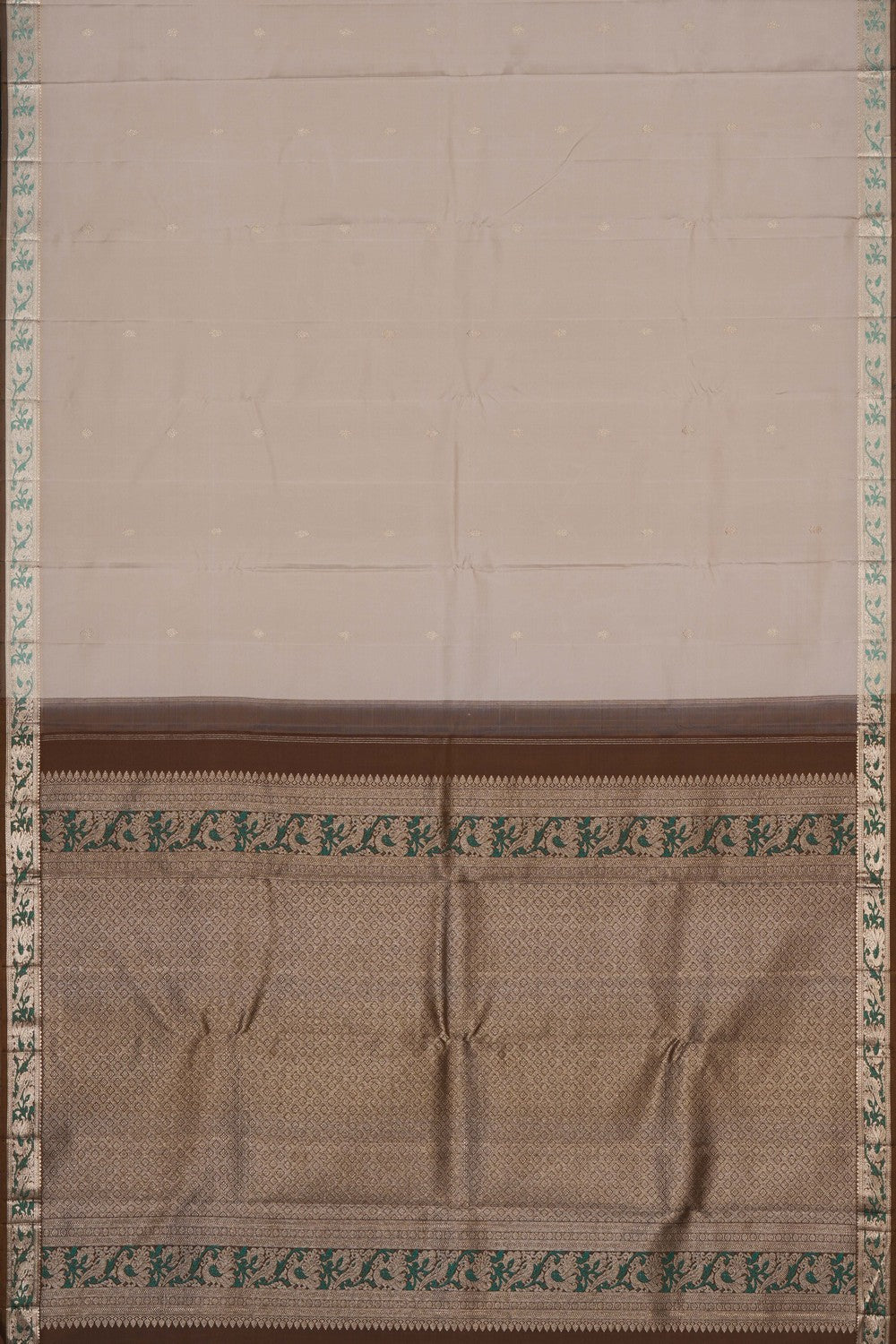 Image of A cream Arani Silk Saree