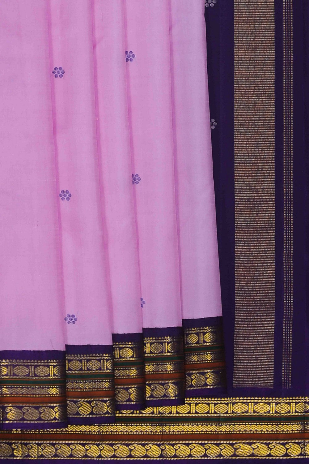Image of Lavender Pink Arani Silk Saree