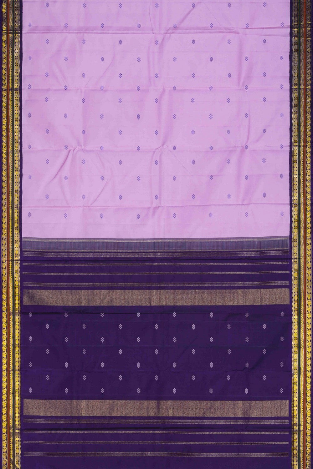 Image of Lavender Pink Arani Silk Saree