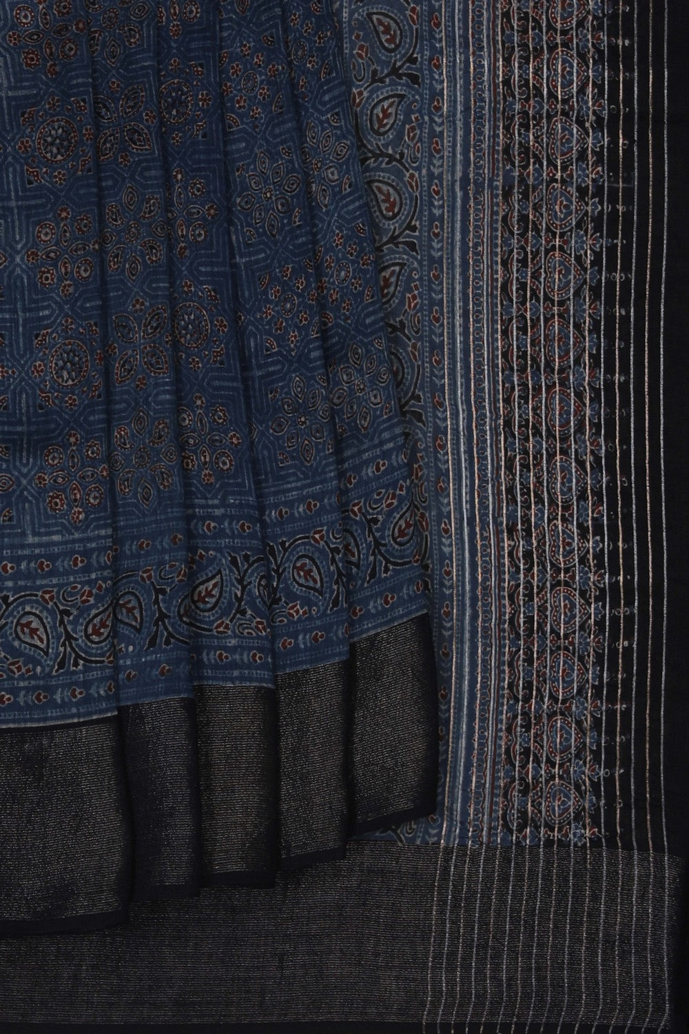 Image of Ajrakh Printed Saree
