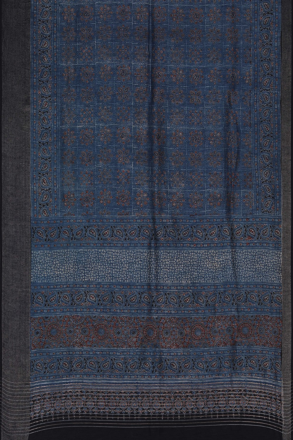 Image of Ajrakh Printed Saree