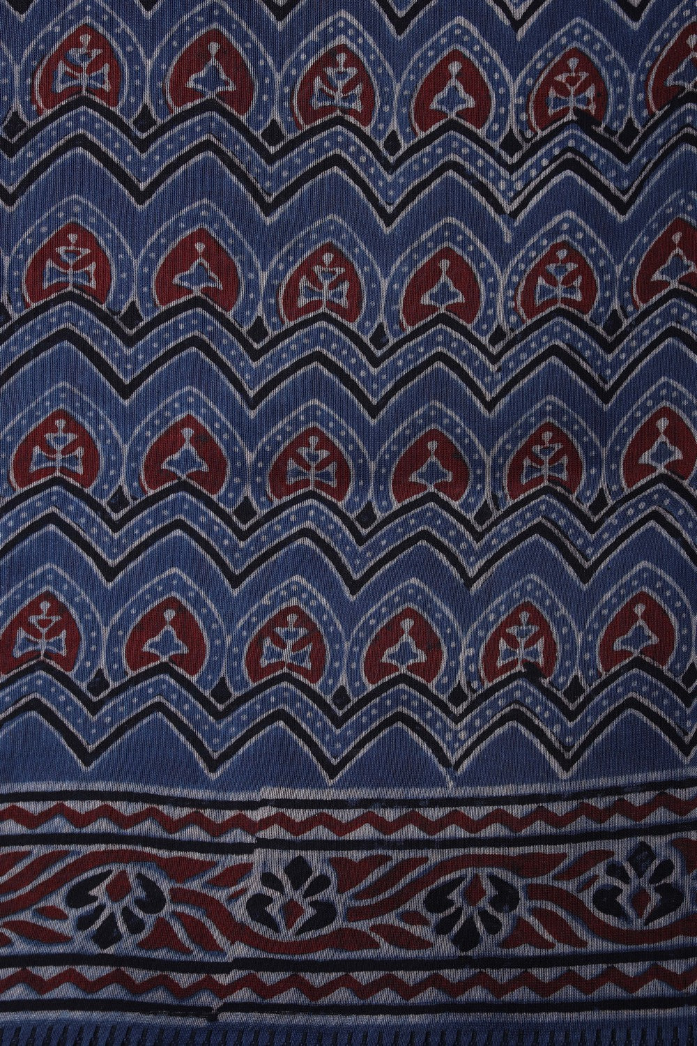 Image of Ajrakh Printed Saree