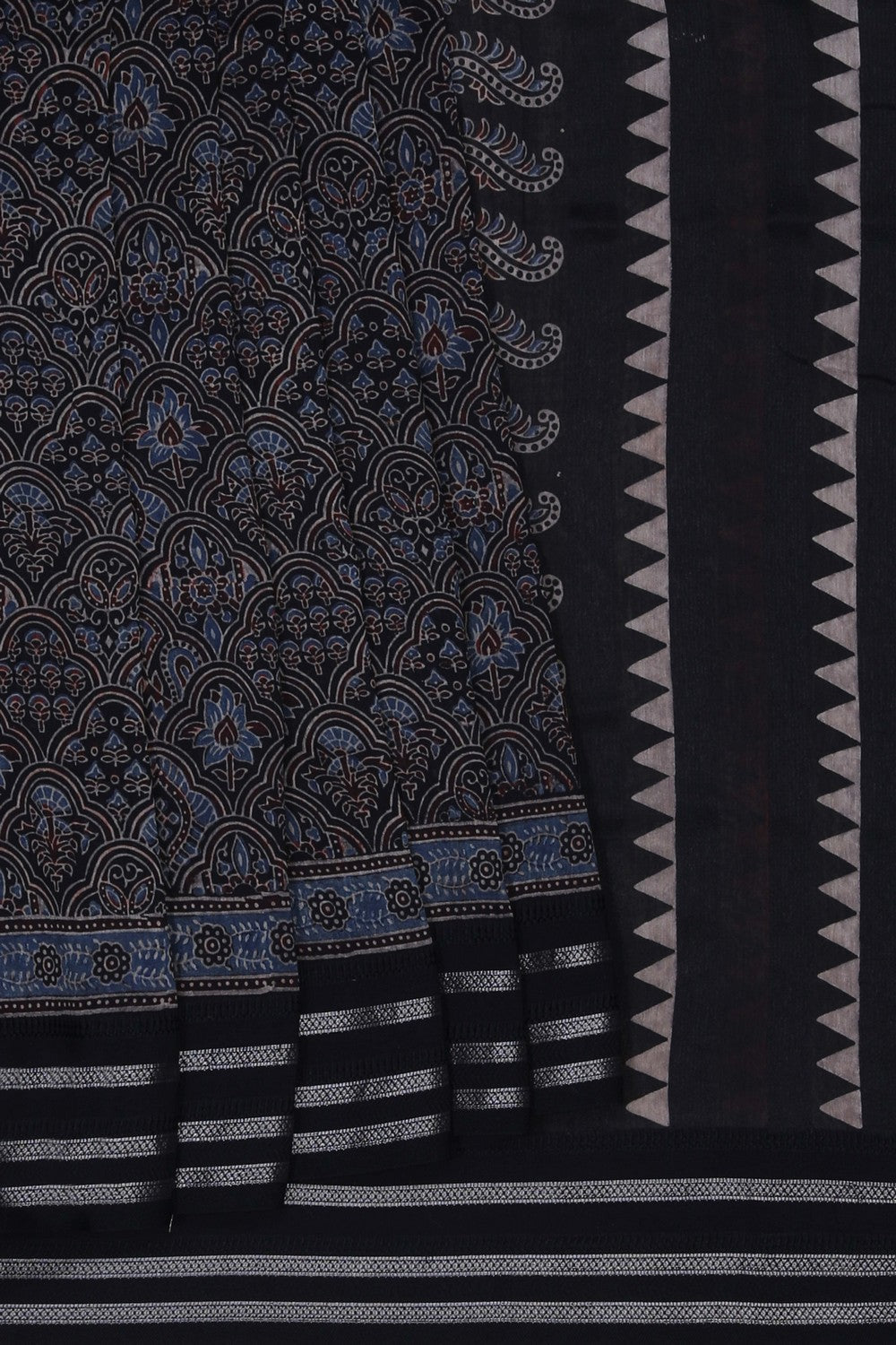 Image of Ajrakh Printed Saree
