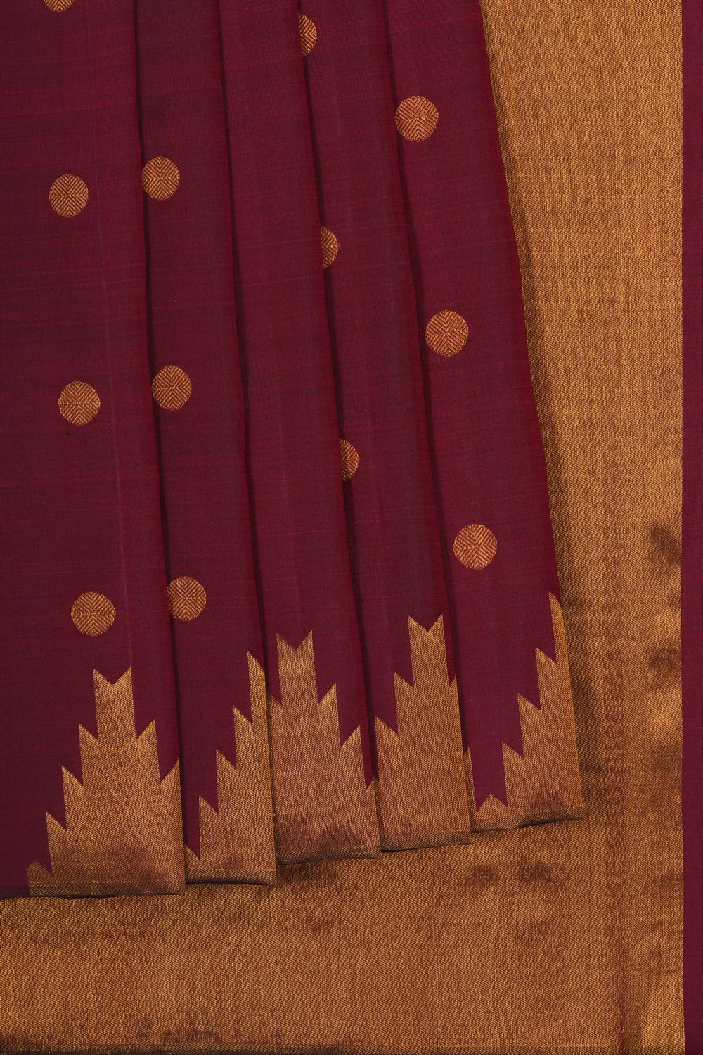 Image of Maroon Arani Silk Saree
