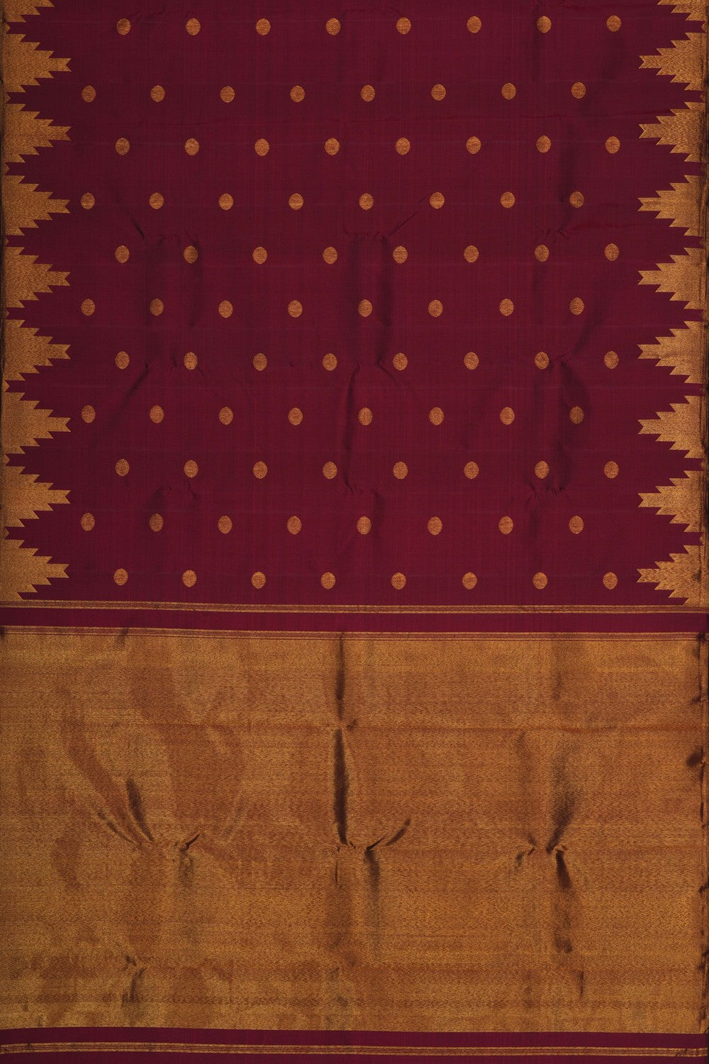 Image of Maroon Arani Silk Saree