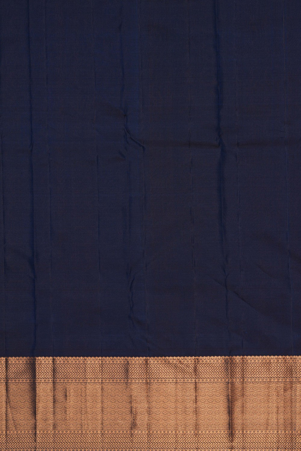 Image of Navy Blue Kanchipattu Brocade Saree