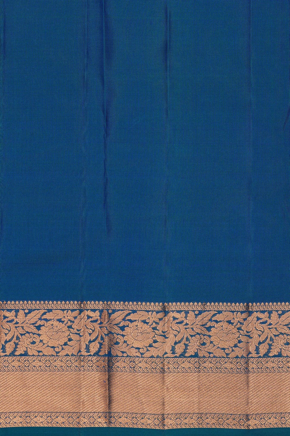 Image of Blue Kanchipattu Brocade Saree
