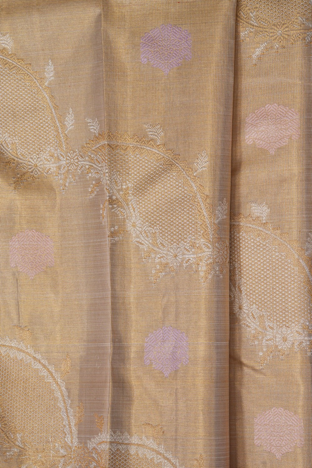 Image of Gold Tissue Brocade Arani Silk Saree
