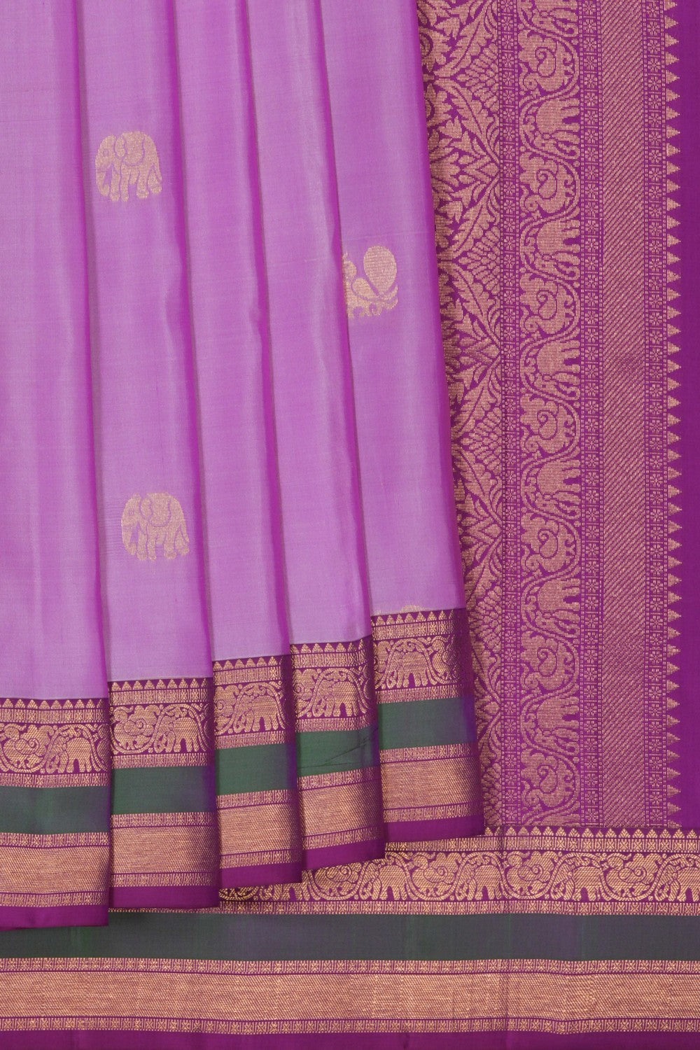 Image of South Silk Purple Saree