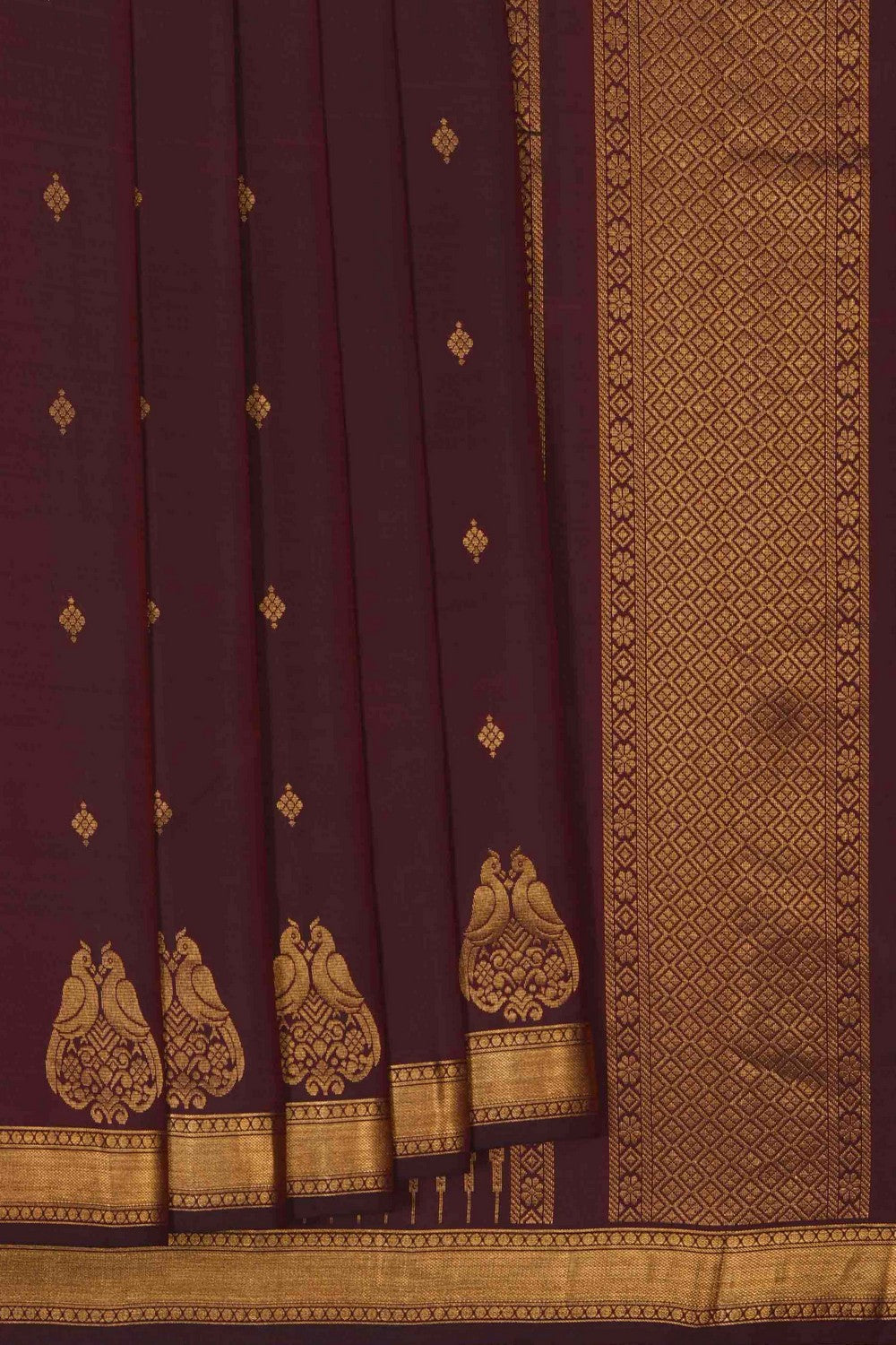 Image of South Silk Maroon Saree