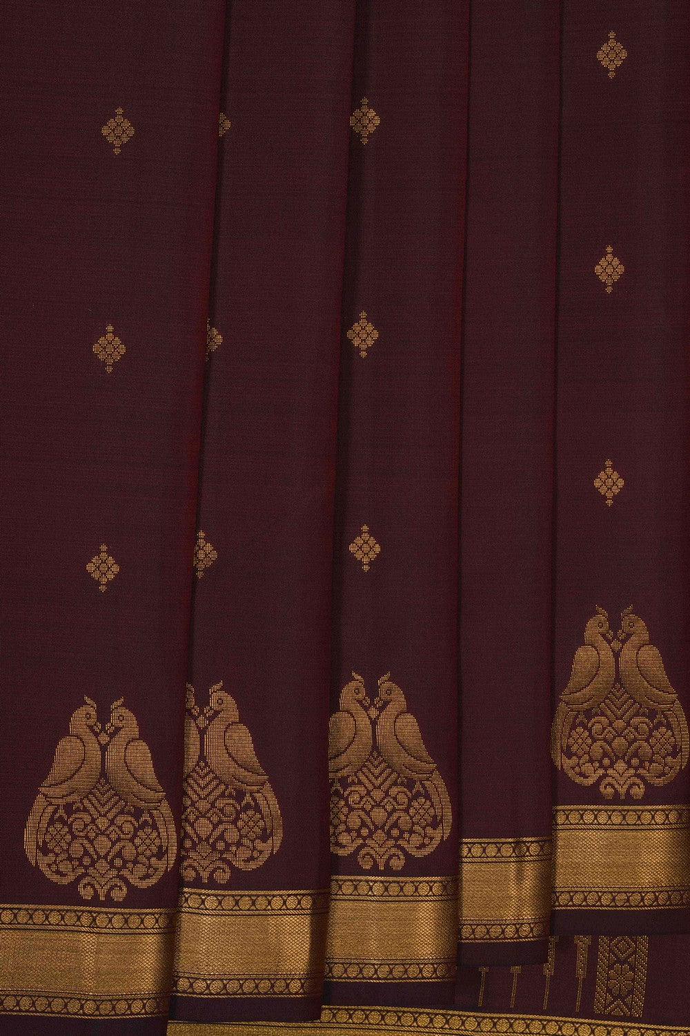 Image of South Silk Maroon Saree