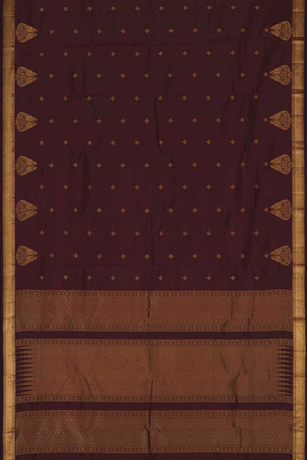 Image of South Silk Maroon Saree