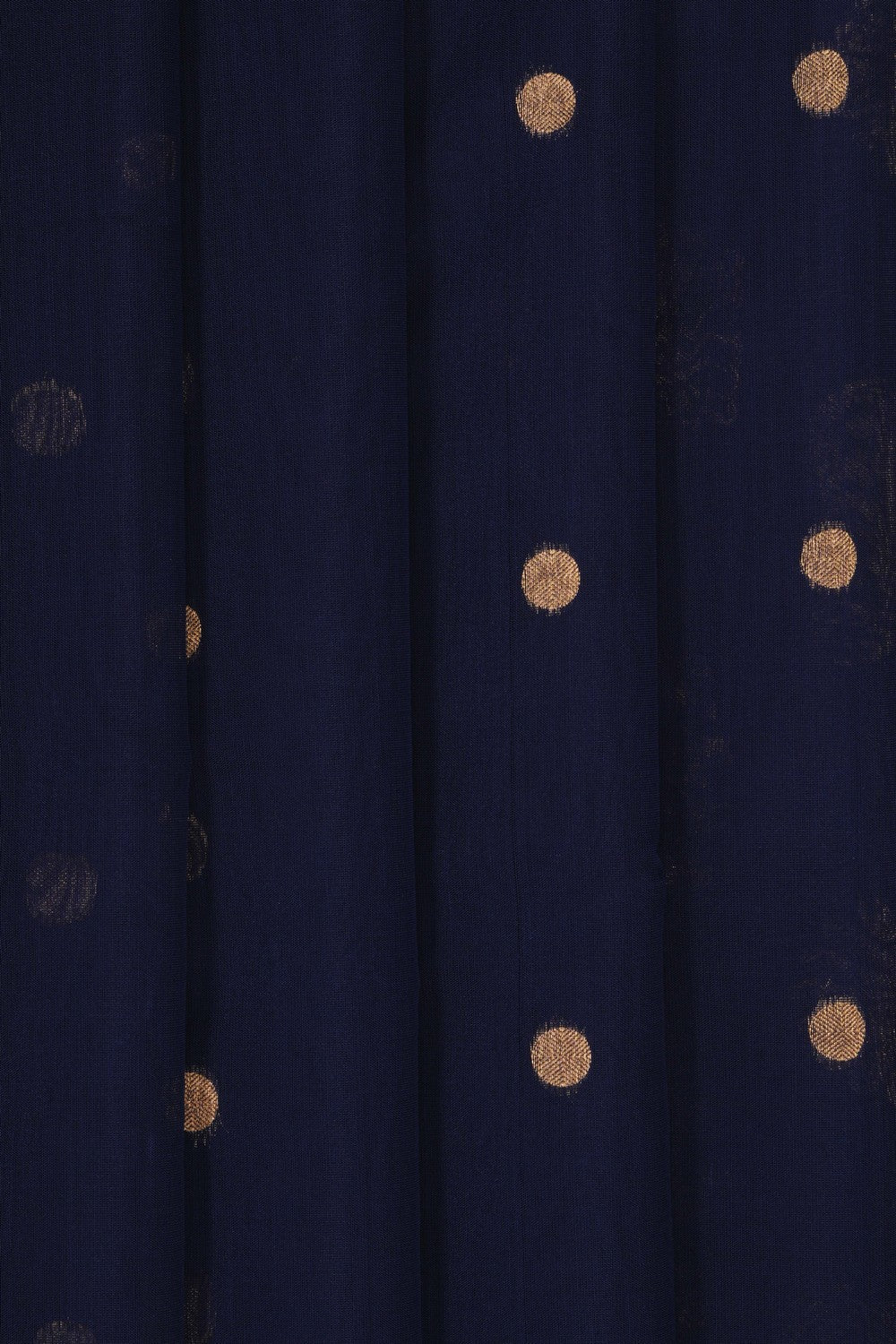 Image of Navy Blue South Silk Cotton Saree