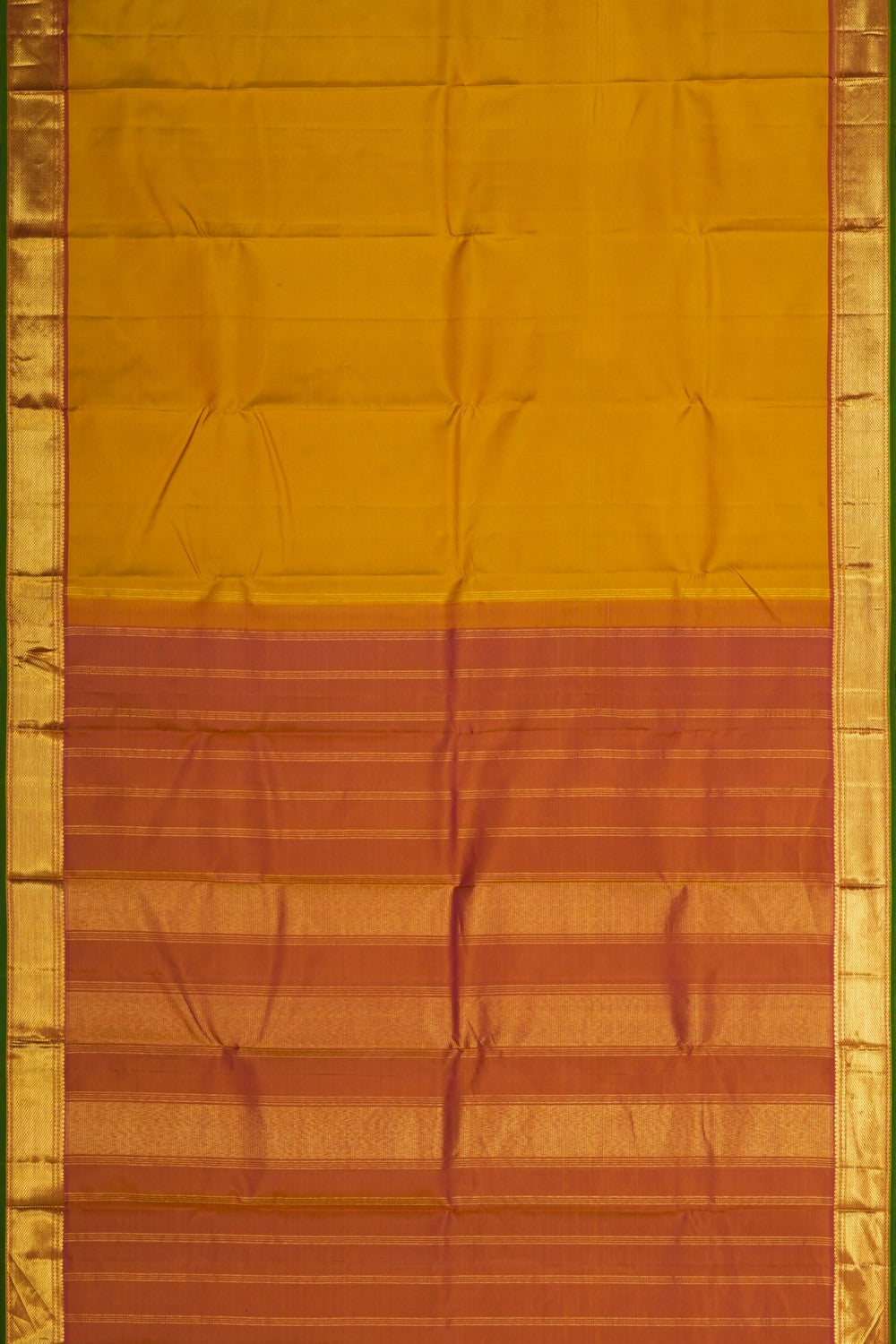 Image of Spring Yellow Arani Silk Saree