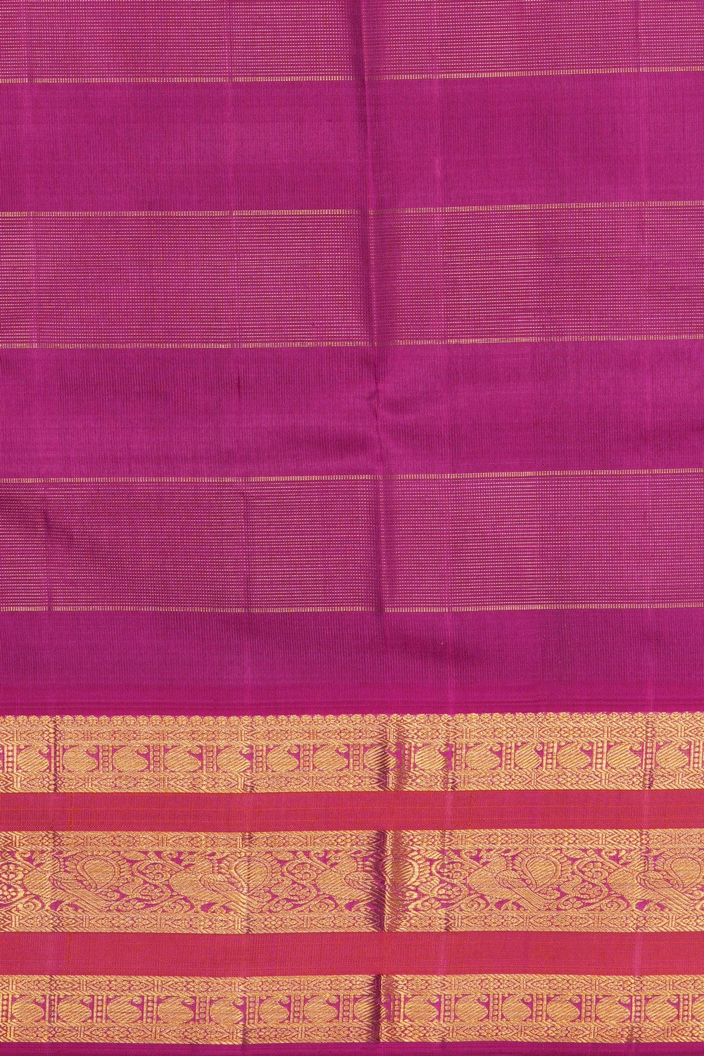 Image of Purple Arani Silk Kattam Saree