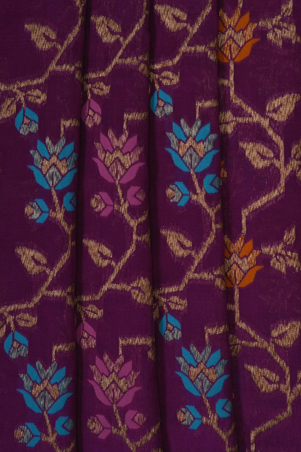 Image of Purple Silk Saree