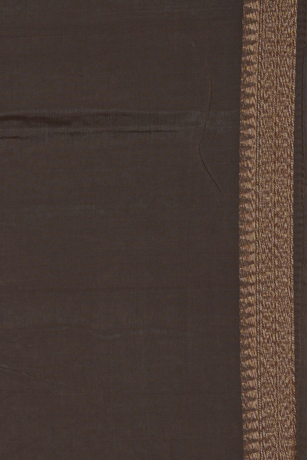 Image of Black Silk Saree Adorned With Delicate Floral Motifs