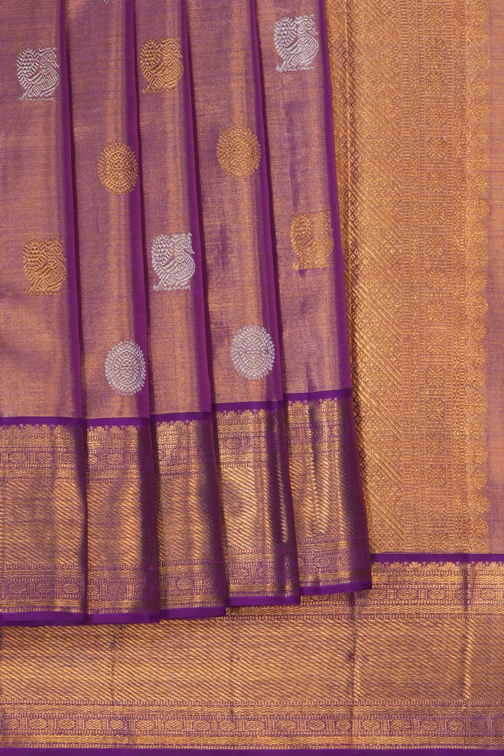 Image of Purple South Silk Saree