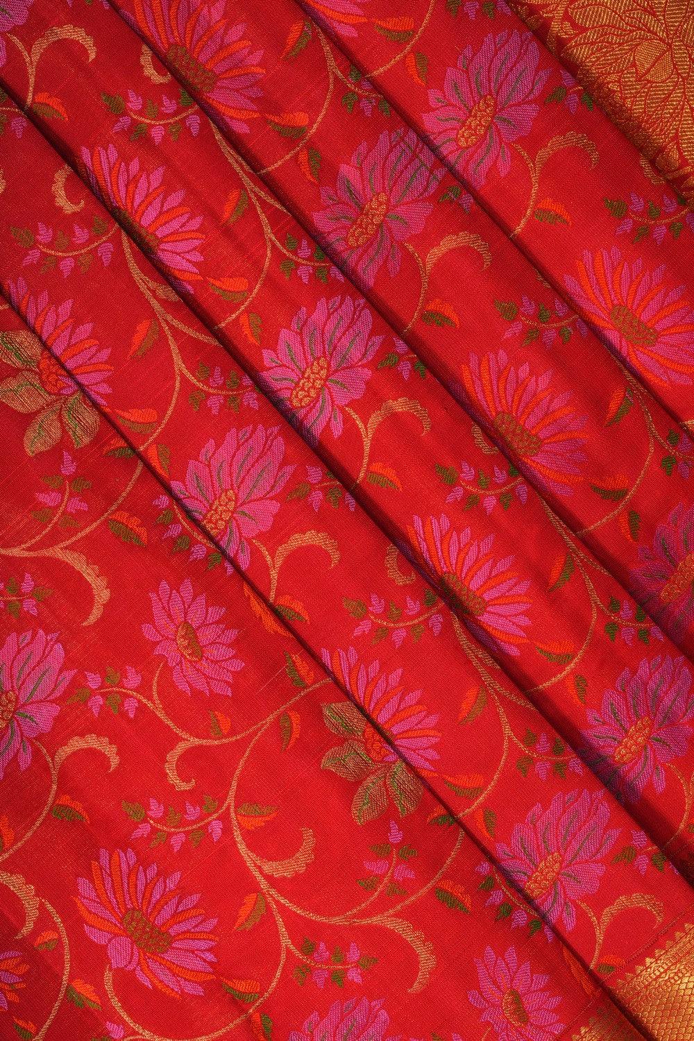 Image of Red South Silk Saree