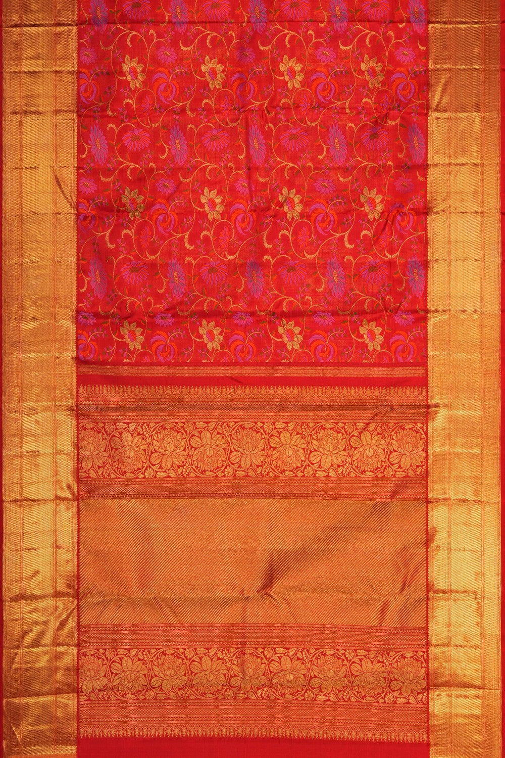Image of Red South Silk Saree