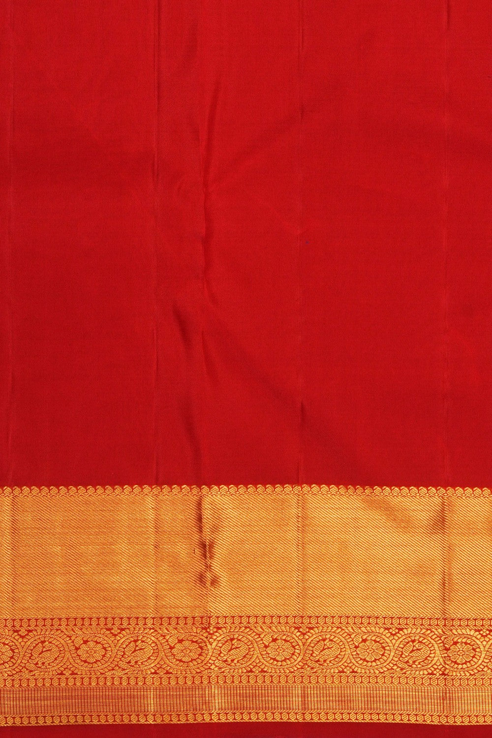 Image of Red Kanjivaram Silk Kattam Saree