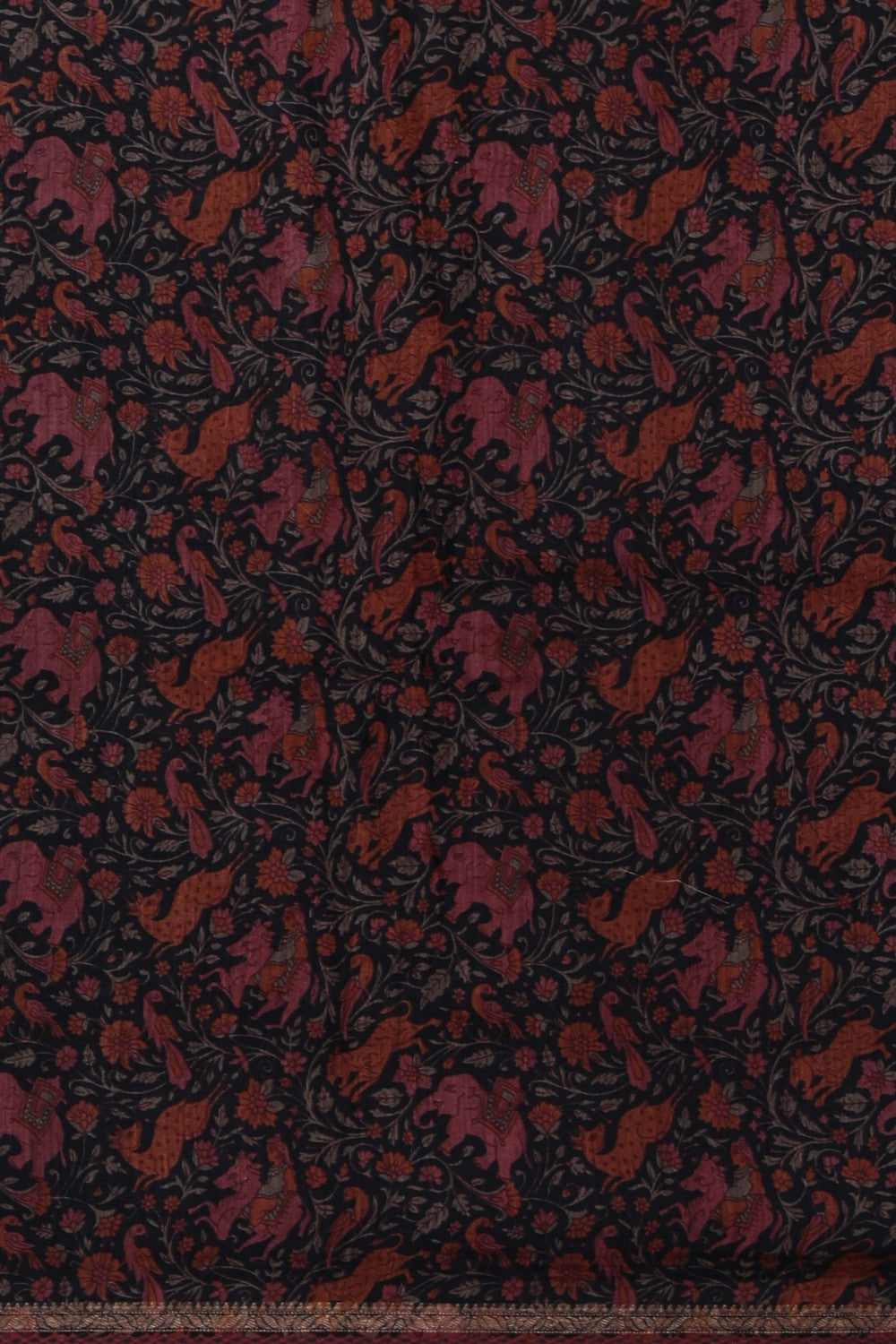 Image of A Black Desi Tussar Saree