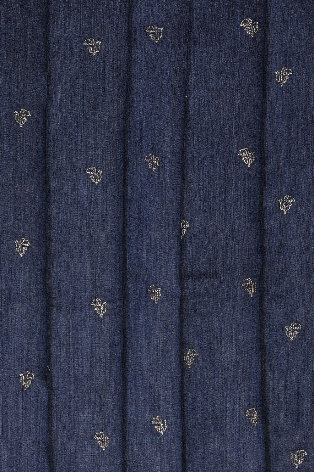 Image of A Smoky-Grey Desi Tussar Saree