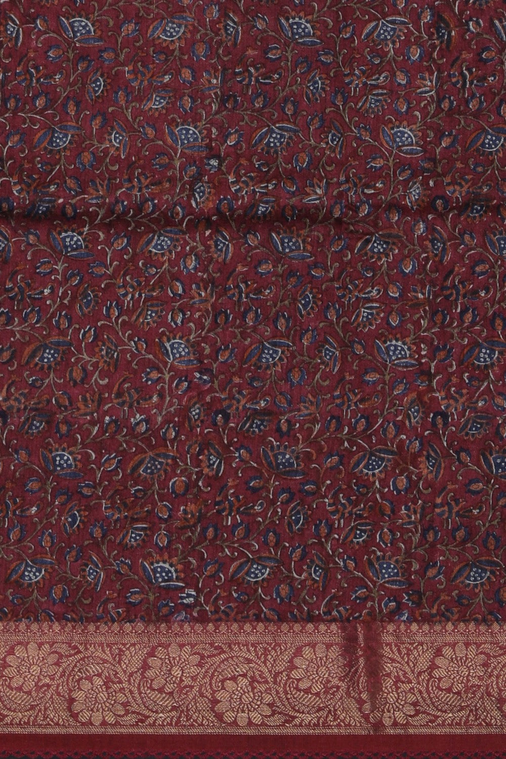 Image of A Smoky-Grey Desi Tussar Saree