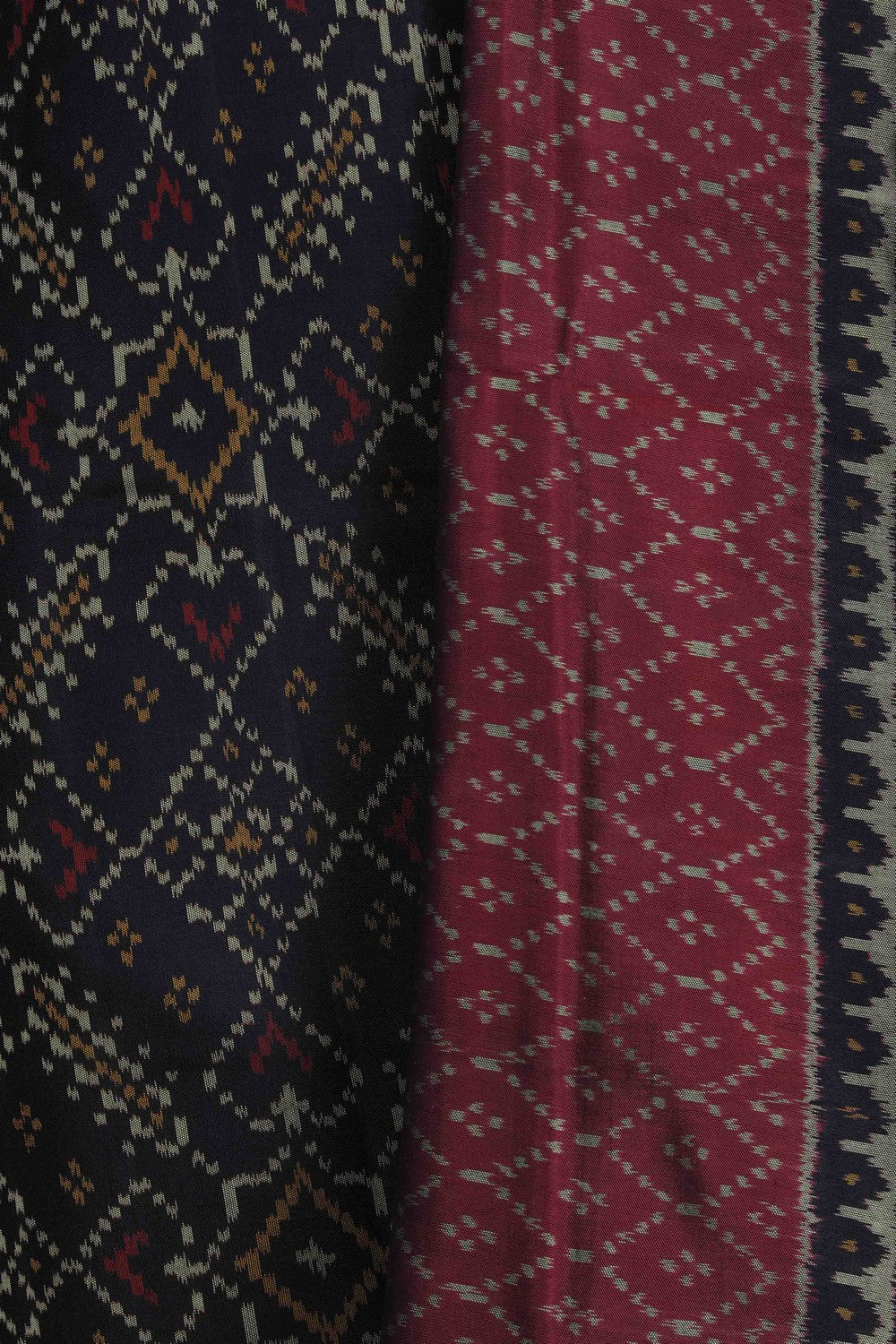 Image of Rajkot Patola Silk Unstitched Suit With Dupatta (3 Pcs Set)