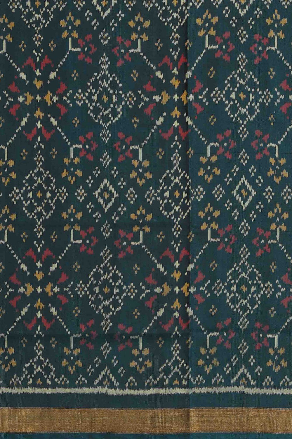 Image of Rajkot Patola Silk Unstitched Suit With Dupatta (3 Pcs Set)