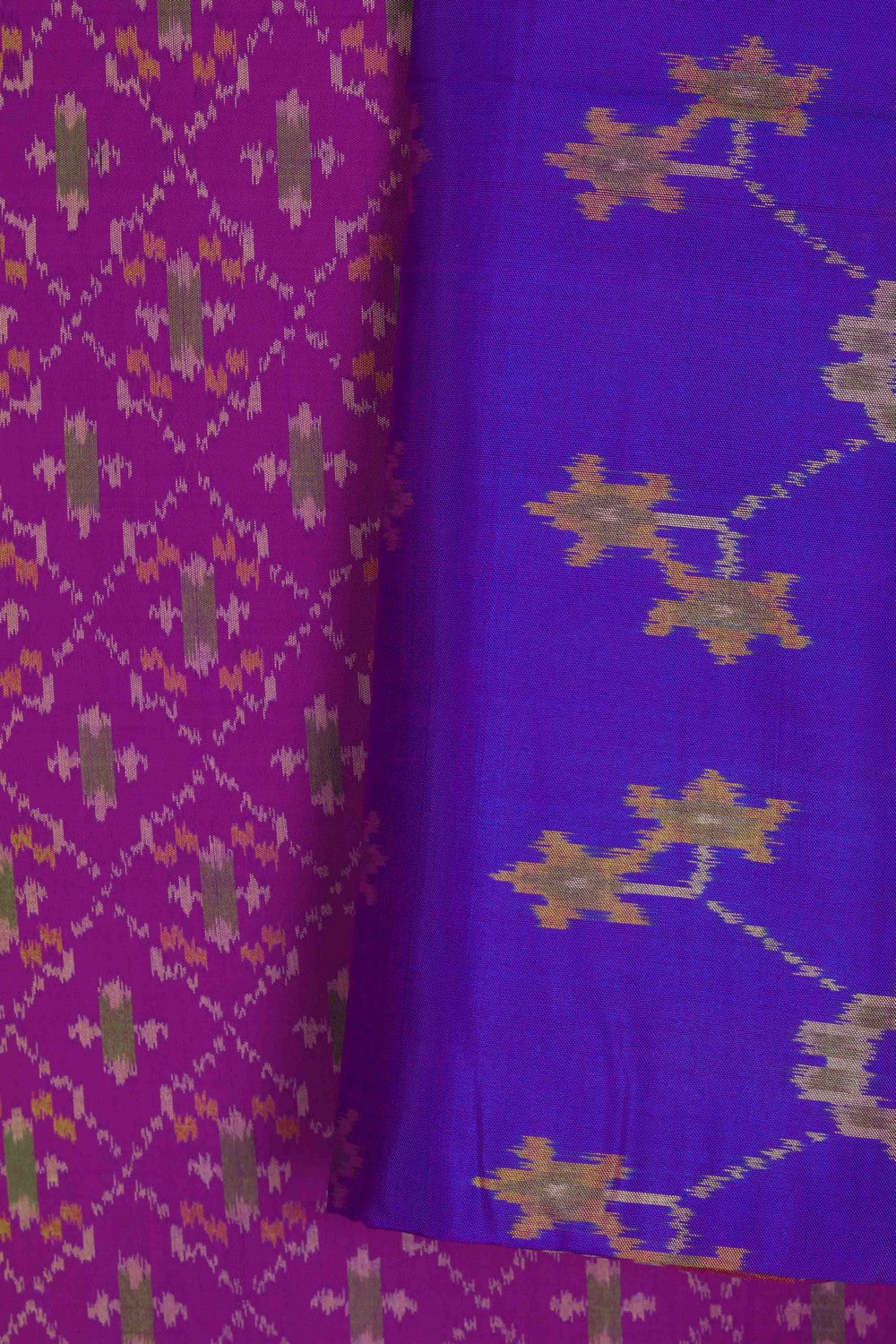 Image of Rajkot Patola Silk Unstitched Suit With Dupatta (3 Pcs Set)