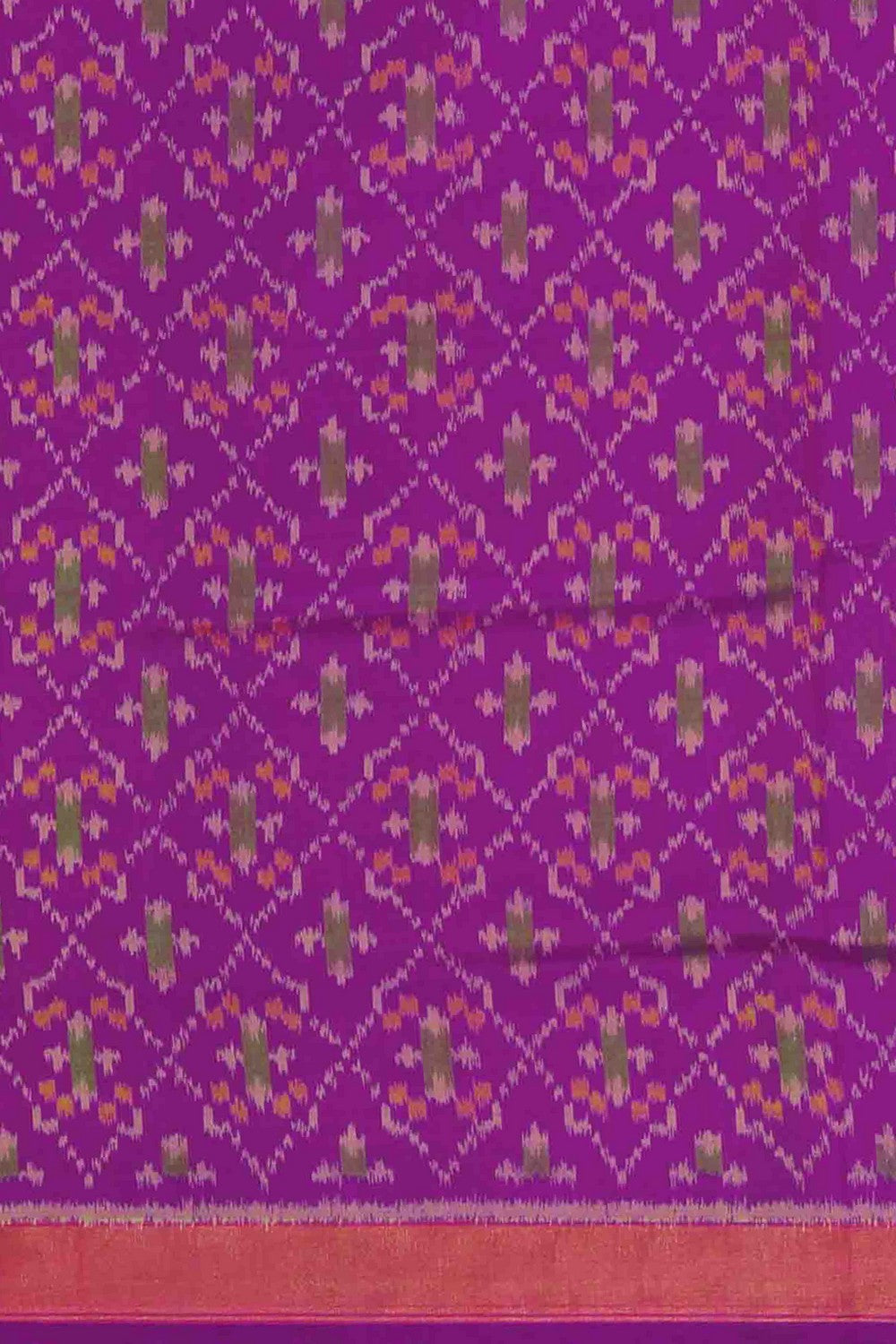 Image of Rajkot Patola Silk Unstitched Suit With Dupatta (3 Pcs Set)