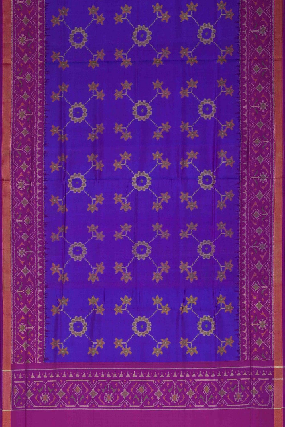 Image of Rajkot Patola Silk Unstitched Suit With Dupatta (3 Pcs Set)