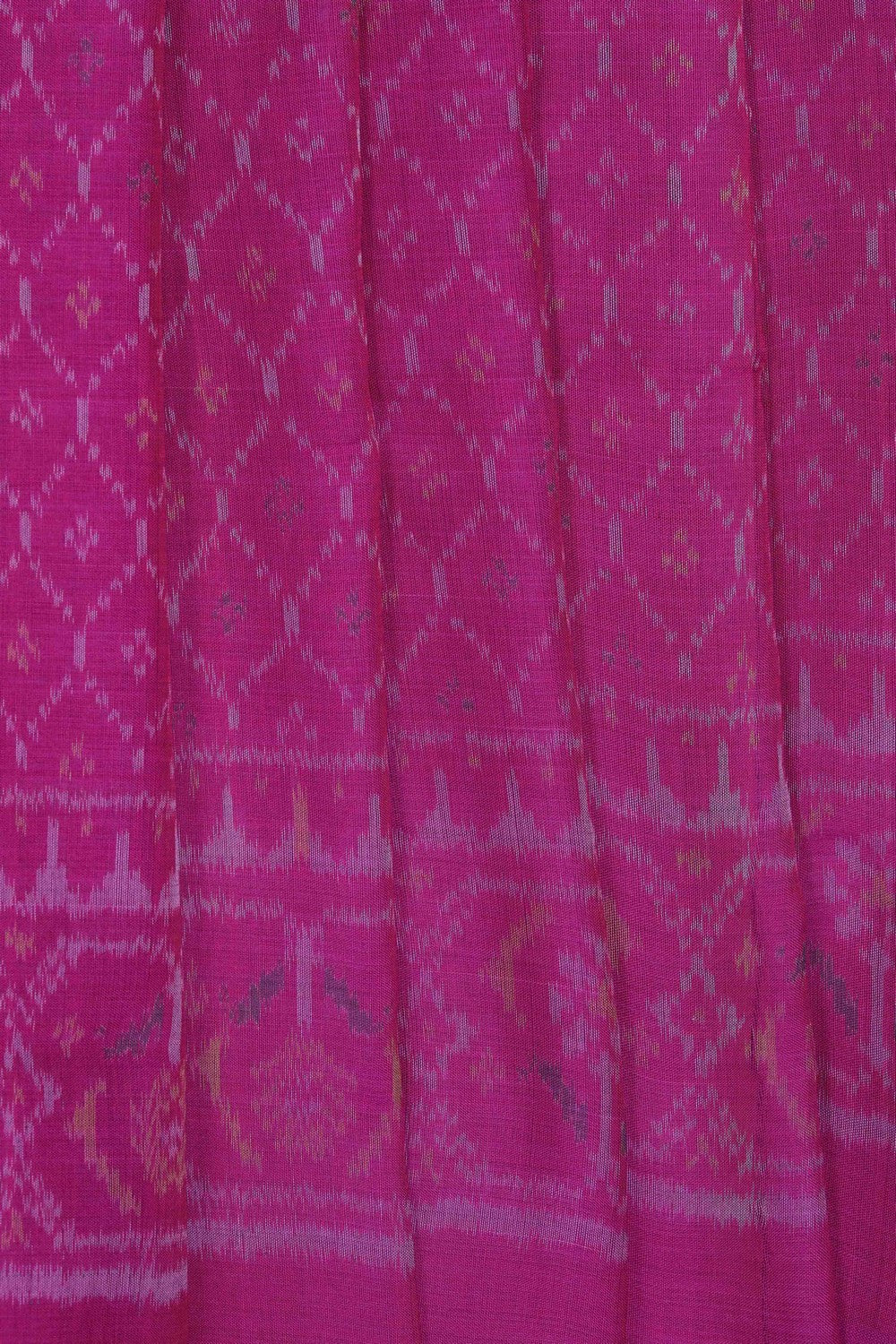 Image of Rajkot Cotton Plum-Pink Saree