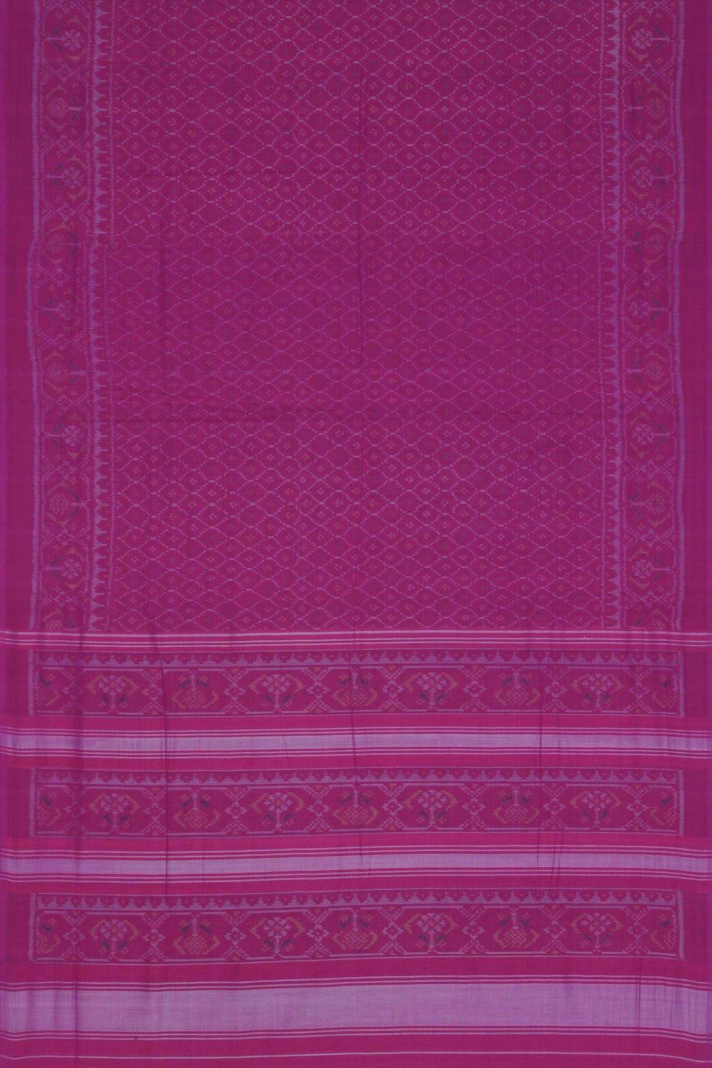 Image of Rajkot Cotton Plum-Pink Saree