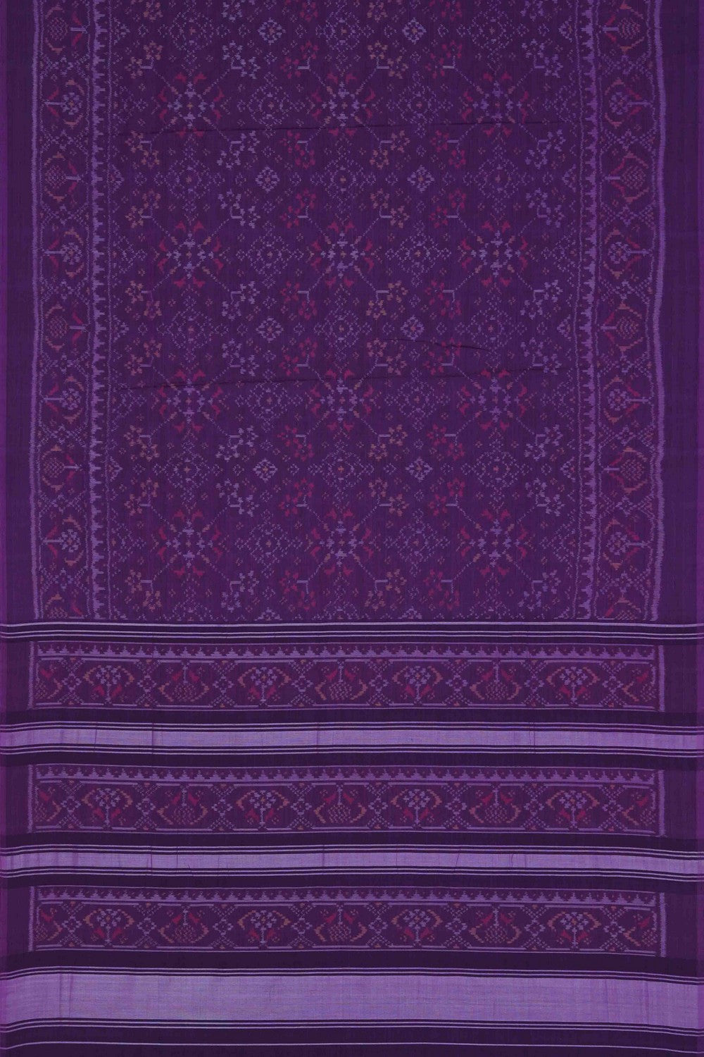 Image of Violet Rajkot Patola Cotton Saree