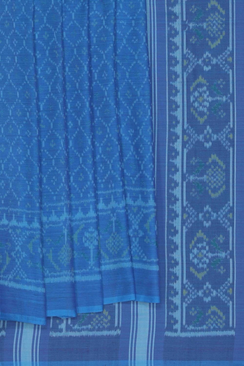 Image of Rajkot Cotton Blue Saree