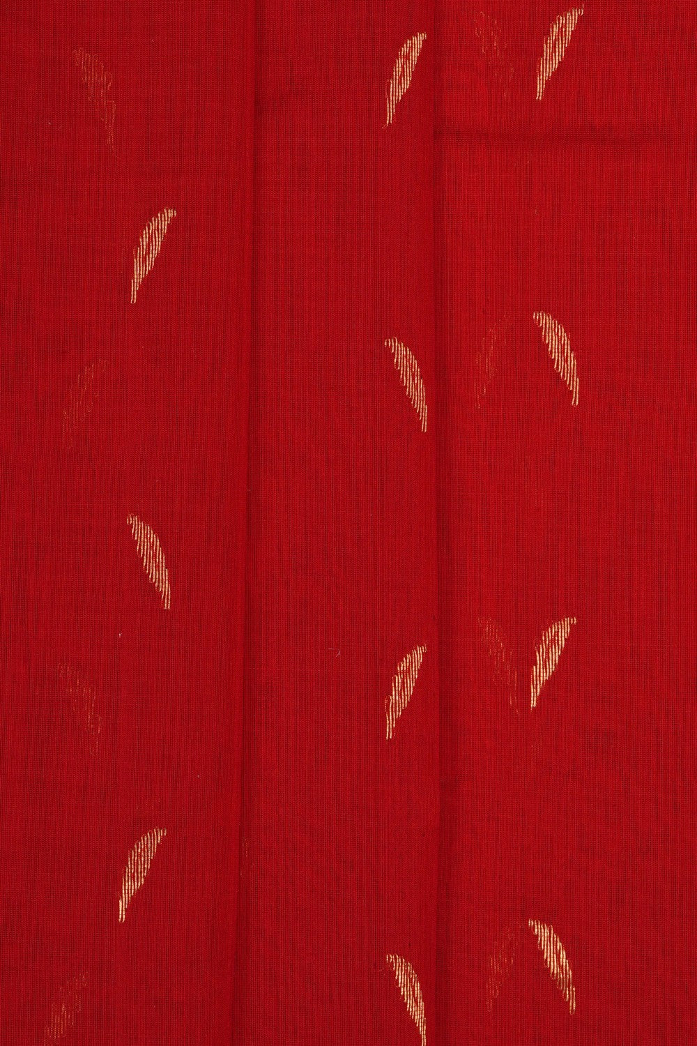 Image of Chanderi Silk Cotton Red Saree