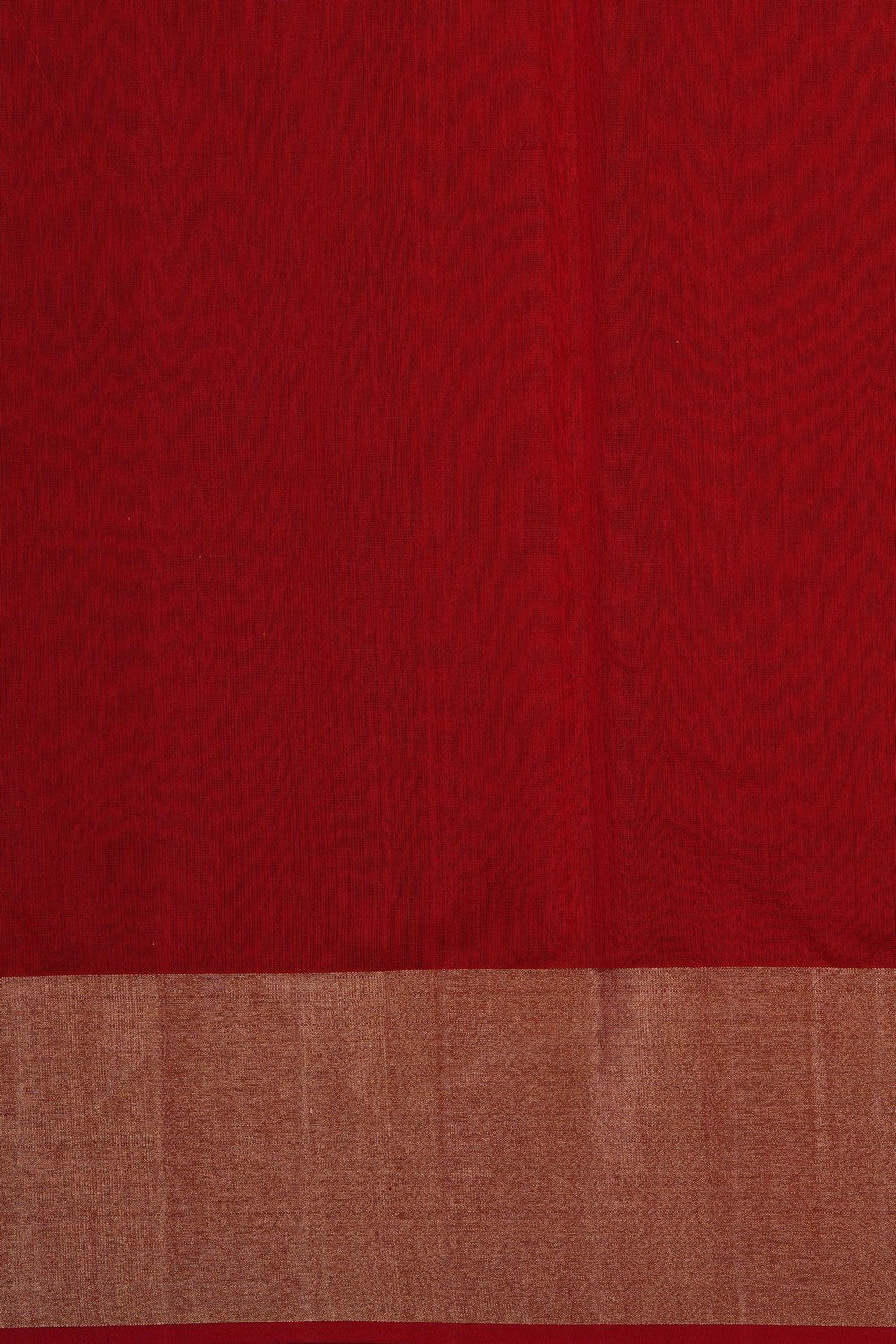 Image of Chanderi Silk Cotton Red Saree