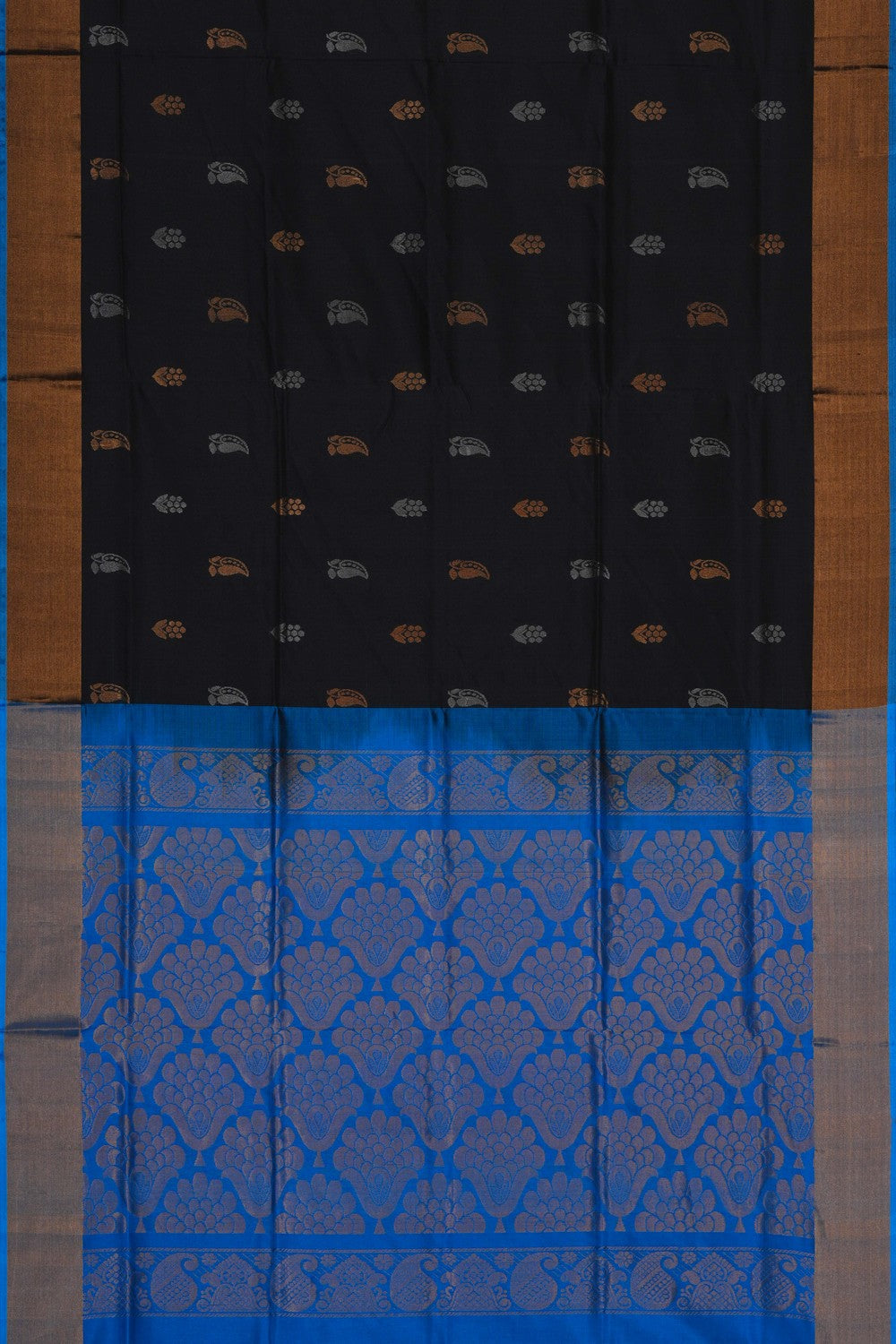 Image of Uppada Silk Black Saree