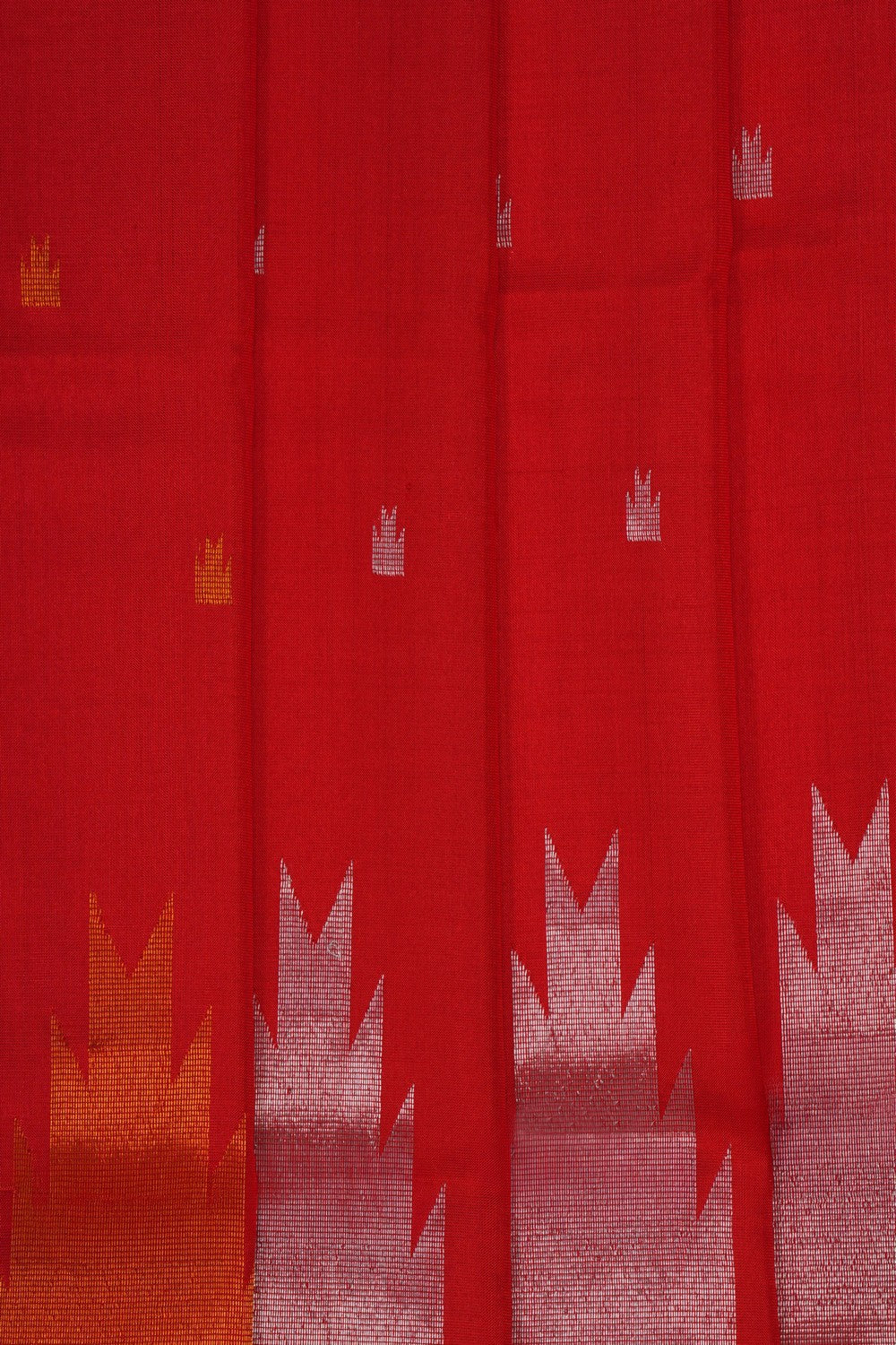 Image of Uppada Silk Red Saree