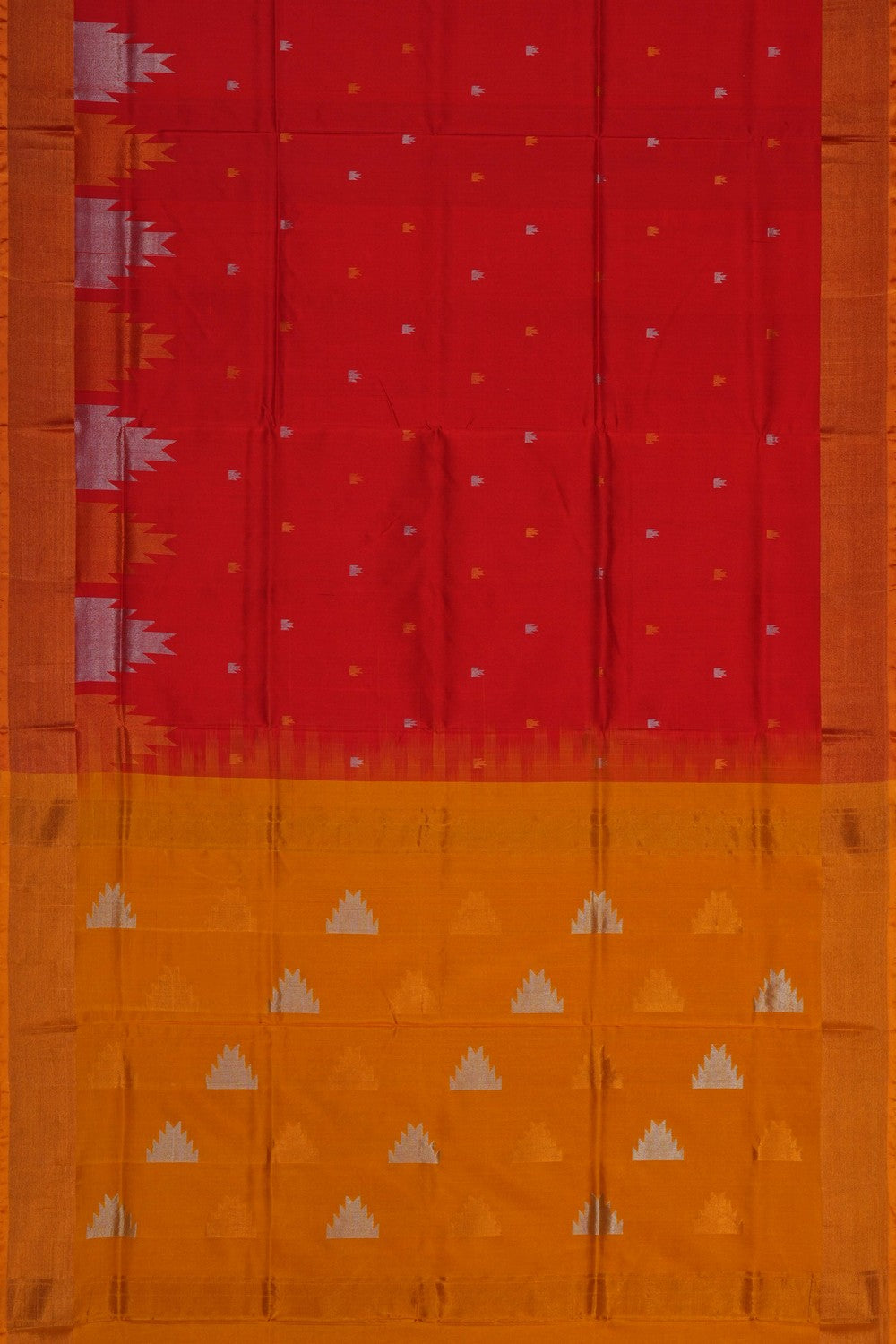 Image of Uppada Silk Red Saree