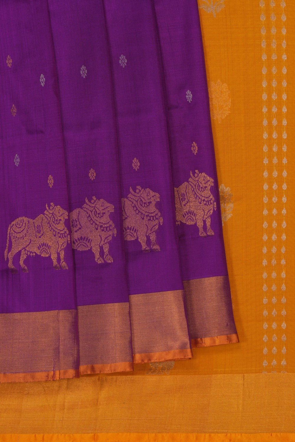 Image of Uppada Silk Purple Saree