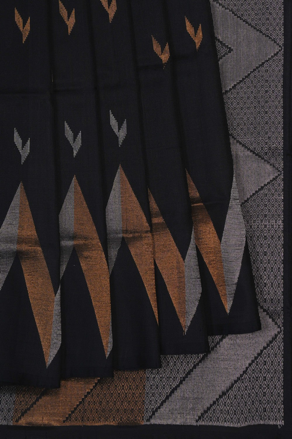 Image of Uppada Silk Black Saree