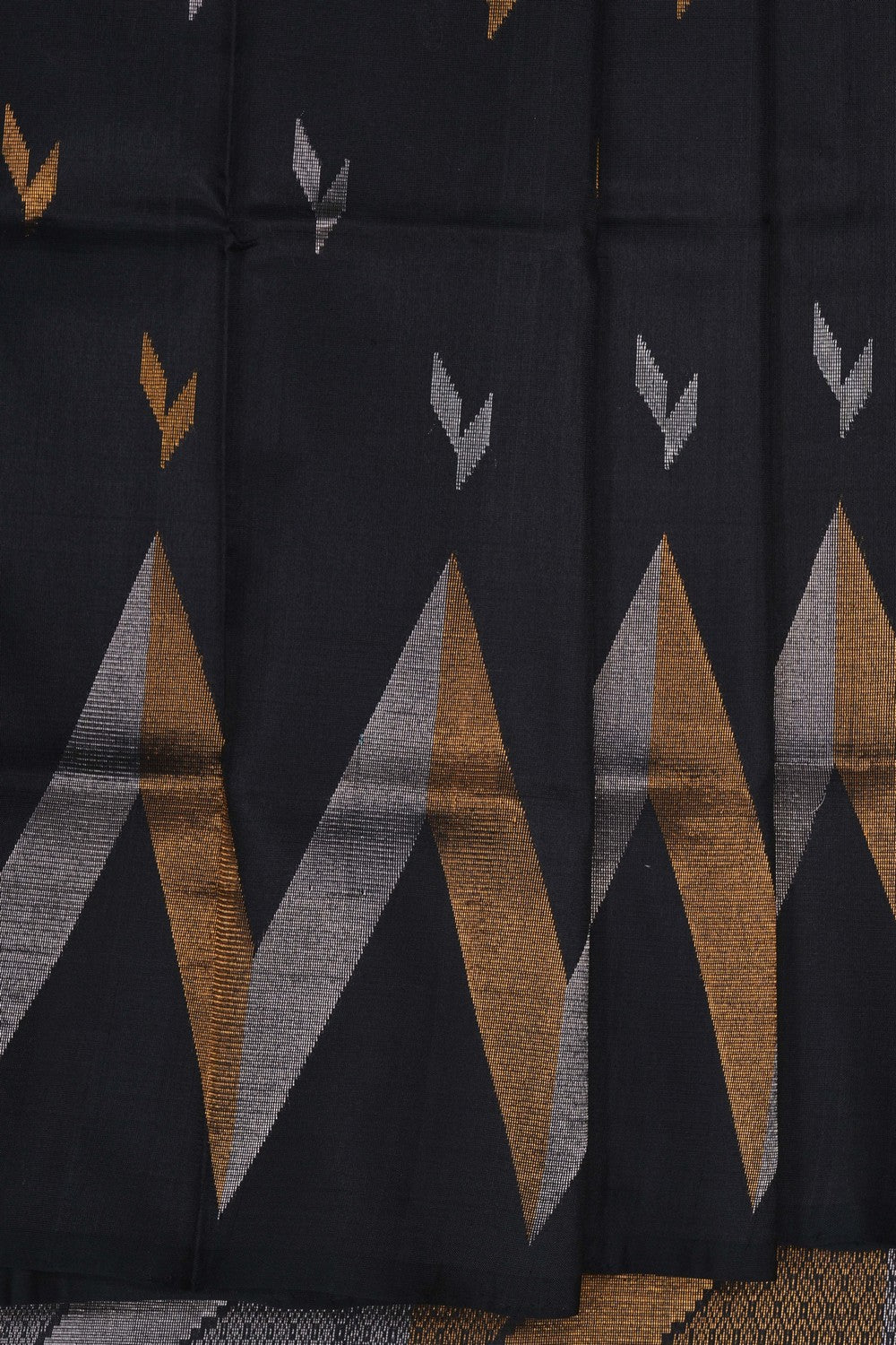 Image of Uppada Silk Black Saree