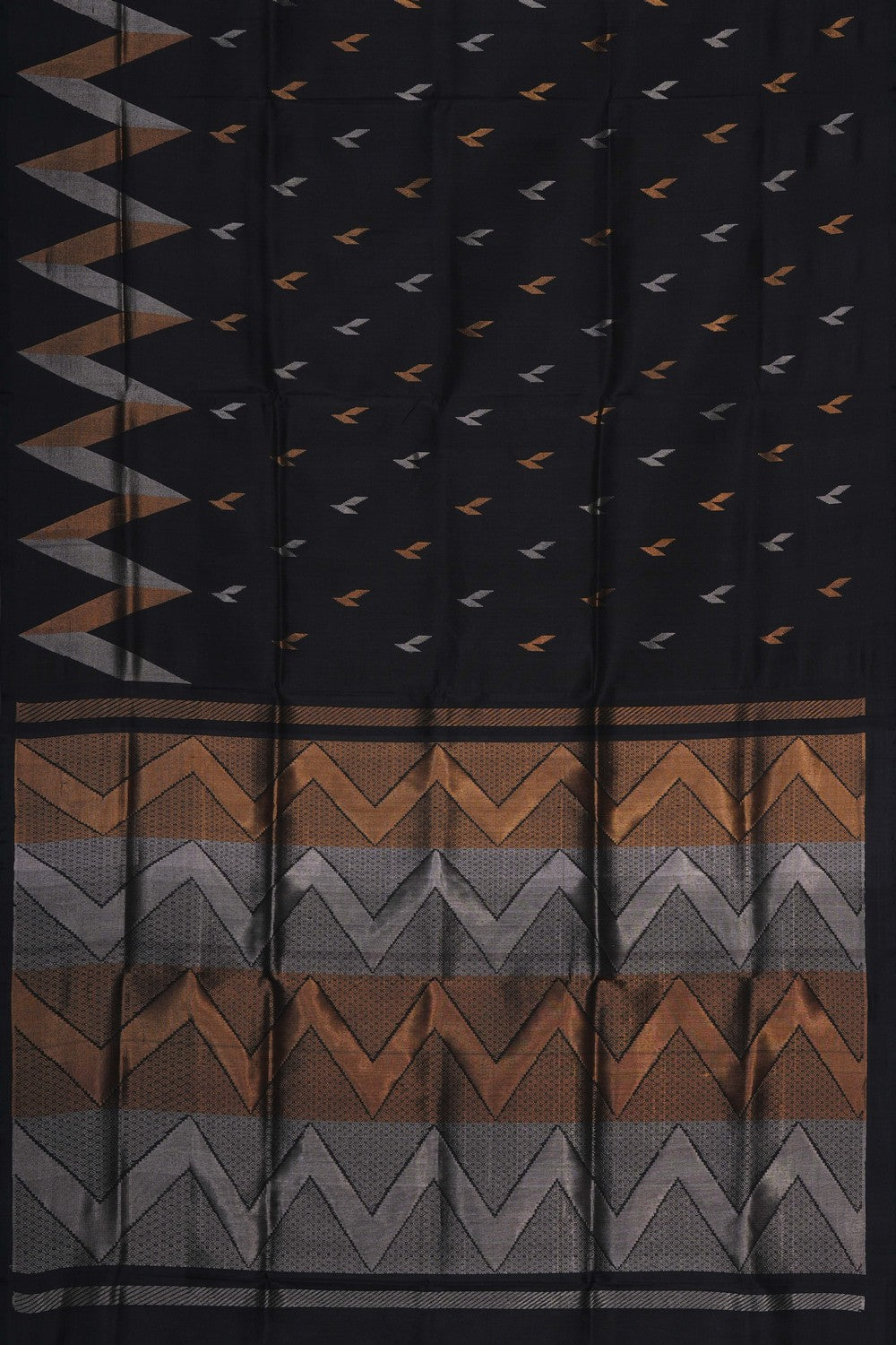 Image of Uppada Silk Black Saree